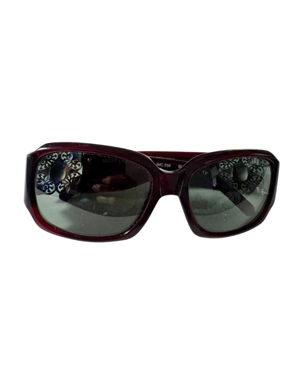 Jessica McClintock JMC 558 Burgundy Eyeglasses 59-17-130MM Oversized Frames Only - Picture 2 of 11